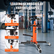 Bild in Galerie-Viewer laden, Amocart Transmission Jack 1322 LBS Hydraulic Telescoping Transmission Jack 32"-67" High Lift Floor Jack Stand Lift Hoist Garage
