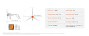 Charger l'image dans la visionneuse de galerie, Amocart Wind Turbine Generator 12V 500W/800W Wind Turbine Wind Power Generator with MPPT Controller Suitable for Home Farm RVs
