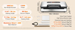 Amocart Commercial Vacuum Sealer Machine Multifunction Automatic Food Packaging with Bag Roll Storage Cutter for Home Kitchen