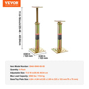 Charger l'image dans la visionneuse de galerie, Amocart 4pcs House Floor Jack 11.6"-16" Adjustable 2500Lbs Support Beam Basement Galvanized Telescoping Jack Post for Leveling

