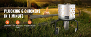 Charger l'image dans la visionneuse de galerie, Amocart Chicken Plucker Machine 20inch Diameter Stainless Steel Drum 108 Soft Fingers 500W Poultry Plucking Debris Collection
