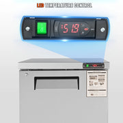 Charger l'image dans la visionneuse de galerie, Amocart 28in 48in Undercounter Worktop Refrigerator Stainless Steel Refrigerated Food Prep Station Fan Cooling for Bar
