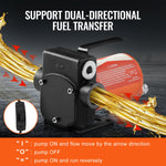 SucceBuy Fuel Transfer Pump 12V DC 5GPM / 8GPM / 12GPM Portable Type Electric Diesel Transfer Pump for Diesel Methanol Blends