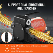 Charger l'image dans la visionneuse de galerie, Amocart Fuel Transfer Pump 12V DC 5GPM / 8GPM / 12GPM Portable Type Electric Diesel Transfer Pump for Diesel Methanol Blends
