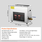 SucceBuy 2L 3L 6L 10L 22L 30L Ultrasonic Cleaner Stainless Steel Portable Heated Cleaning Washing Machine Ultrasound Appliance