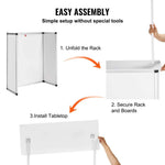 Amocart Promotion Counter Table Portable Tradeshow Podium Table Display Exhibition Counter Stand Booth Fair Pop Up Podium Table