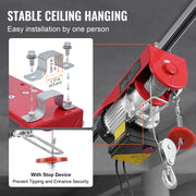 Bild in Galerie-Viewer laden, Amocart 1320 lbs Electric Hoist Crane with 328 ft Wireless 40 ft Single Cable Lifting Height Electric Lift Hoist for Factory

