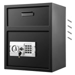 SucceBuy Electronic Safe Deposit Box With Drop Slot Secret Hidden Piggy Bank Security Digital Access 2 Keys for Store Money Guns
