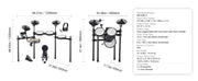 Load image into Gallery viewer, Amocart Electric Drum Set 32 Drum Kits &amp; 480 Sounds, USB MIDI Supported 8 / 10 in Quiet Mesh+10 in Cymbals Drum Sticks Easy Use
