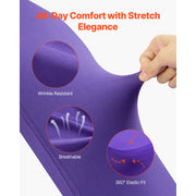 Load image into Gallery viewer, SucceBuy 50 Pcs Purple Chair Covers Polyester Spandex Chair Cover Stretch Slipcovers for Wedding Party Flat-Front Chair Covers
