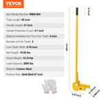 SucceBuy 2000lbs Pallet Buster Tool 41in Steel Handle Wrecking Pry Breaker Bar Deck Board Removal Tool for Flooring Drywall