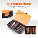 SucceBuy Rotary Tool Accessories Kit Diameter Shank Power Rotary Tool Accessories for Carving Sanding Cutting Cleaning Grinding
