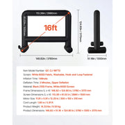 Bild in Galerie-Viewer laden, Amocart 14/15/16/18/20 FT Inflatable Projector Screen with 120W Air Blower Projector Screen for Outdoor Theater Theme Party
