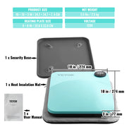Bild in Galerie-Viewer laden, Amocart 9x9/12x10 in Portable Heat Press Machine DIY Shirt Printing Multifunctional Sublimation Transfer HTV Vinyl T-shirt Bag
