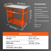 Bild in Galerie-Viewer laden, Amocart 18/20/24 Inch Foldable Welding Table Steel Table Top Auxiliary Welding Tool Flexible Height Portable Workbench for Work
