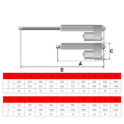 Load image into Gallery viewer, HAKIWO 24V IP65 Waterproof 3000N Linear Actuator 50mm 150mm 500mm 800mm 1000mm Stroke Solar Tracker Motorisation of Door 150mm/s
