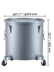 Bild in Galerie-Viewer laden, Amocart 8/10/16 Gallon Fryer Grease Bucket Oil Disposal Caddy with Caster Base Rust-Proof Coating Oil Transport Container w/Lid
