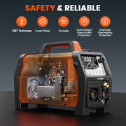 Load image into Gallery viewer, HITBOX TIG COLD Welding Machine 6IN1 MMA/HF/pulse Multifunctional TIG Welding Automatic Semi-automatic TIG Welder 220V TIG200Pro
