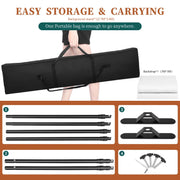 Load image into Gallery viewer, Double-Crossbar Backdrop Background Stand Frame Support System For Photography Photo Studio Video Muslin Green Screen
