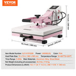 Amocart Heat Press 15 x 15 in Heat Press Machine Slide Out Heat Transfer Machine Fast Even Heating 2-Layer Insulation Cotton