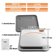 Bild in Galerie-Viewer laden, Amocart 9x9/12x10 in Portable Heat Press Machine DIY Shirt Printing Multifunctional Sublimation Transfer HTV Vinyl T-shirt Bag
