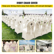 Load image into Gallery viewer, Amocart 100Pcs Wedding Chair Covers Stretch Polyester Spandex Slipcover Folding Flat Front Chair Covers for Hotel Dining Party
