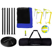 Charger l'image dans la visionneuse de galerie, Amocart Outdoor Volleyball Net System Adjustable Height Steel Poles with PVC Volleyball Pump Carrying Bag for Beach Lawn
