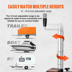 Amocart 5000lbs Electric Trailer Dolly 12V Trailer Jockey Wheel with 22 ft/min Speed & Adjustable Height for Moving Caravan