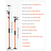 Bild in Galerie-Viewer laden, Amocart 2/4 Pack Cabinet Jack Support Pole Adjustable 3rd 19-45in/45-114in Steel Telescopic Support Rod for Lifting Drywall
