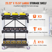 Bild in Galerie-Viewer laden, Amocart 3 Tier Folding Rolling Utility Cart Storage Shelf Movable Gap Rack Serving Cart Slide Organizer for Kitchen Bathroom
