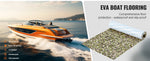SucceBuy Boat Flooring EVA Foam Boat Decking Non-Slip Self-Adhesive Flooring Marine Carpet for Boats Yacht Pontoon Kayak Decking