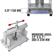 Bild in Galerie-Viewer laden, Amocart Manual Paper Press Machine 12x8.6 in for A4 Paper 10cm Thickness Steel Frame Paper Press Machine Papermaking Book Press
