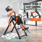 Amocart Inversion Table Heavy Duty Inversion Table Decompression Back Stretcher Machine Strength Training Equipment w/Headrest