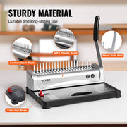 Bild in Galerie-Viewer laden, Amocart Binding Machine Comb Binding Machine 21Holes Binding 450 Sheets Book Binder Machine with 100 PCS 3/8'' Comb Binding Spines
