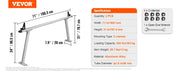 Charger l'image dans la visionneuse de galerie, Amocart Truck Rack, 800 lbs Capacity, 71"x31" Aluminum Ladder Rack for Truck with 8 Non-Drilling C-clamps, Heavy Duty Truck Bed

