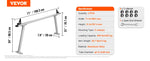 SucceBuy Truck Rack 800 lbs Capacity 71"x31" Aluminum Ladder Rack for Truck with 8 Non-Drilling C-clamps Heavy Duty Truck Bed