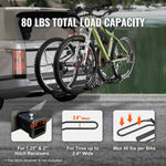 Amocart Hitch Mount Bike Rack, 2/4-Bike Platform Style 80/160/150 LBS Bike Rack Hitch Titling and Folding Bike Carrier for Car