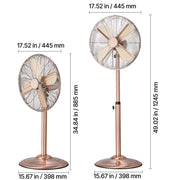 Charger l'image dans la visionneuse de galerie, Amocart Industrial Pedestal Fan 16/18/24 Inch 75-Degree Oscillating Fan Height Adjustable Standing Fans with 3 Adjustable Speed
