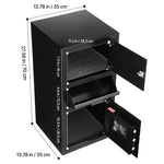 SucceBuy Drop Safe Large Capacity Front Drop Slot Safe Box with Digital Keypad Cash Depository Box with Spare Keys for Cash Bank