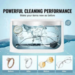 Amocart 650ml Ultrasonic Cleaner Mini Portable Washing Machine  Bath Sonic Cleaning  for Glasses Home Appliance