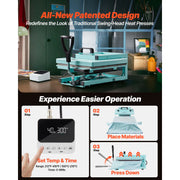 Bild in Galerie-Viewer laden, Amocart 15x15in 5in1 8in1 Hybrid Heat Press Multifunction Heat Up Fast All-New Patented Design Sublimation Press Machine
