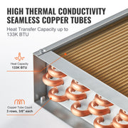 Charger l'image dans la visionneuse de galerie, Amocart Heat Exchanger Water to Air 18"x 20" for Outdoor Wood Furnaces Residential Heating and Cooling and Forced Air Heating

