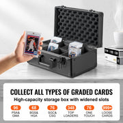 Charger l'image dans la visionneuse de galerie, Amocart Graded Card Storage Box 4 Slots or 5Slots with Key Lock or Coded Lock Foam Dividers for 96/108/120/162 PSA Graded Cards
