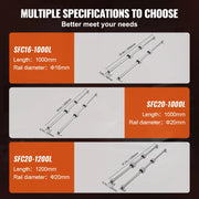 Charger l'image dans la visionneuse de galerie, Amocart SFC 2PCS Linear Guide Rails SFC16 SFC20 1000/2000mm &amp; 4 Slide Blocks High Load-Bearing for DIY CNC Routers Lathes Mills
