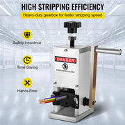 Charger l'image dans la visionneuse de galerie, Amocart Manual Wire Stripping Machine 1.5 - 25 mm + Hand Crank Portable Tool Aluminum Construction for Scrap Copper Recycling
