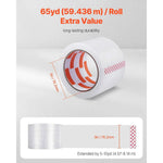 Amocart 6/24 Rolls 7.6CM 70M High Viscosity Clear Adhesive Tape Transparent Packaging Tape for Office Wrapping Express Packing