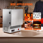 Bild in Galerie-Viewer laden, Amocart Tabletop Kiln Melter 1500W Electric Kiln 2192℉ Max Precise Control Stainless Steel Gold Melting Furnace Wax Casting
