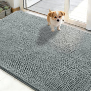 Load image into Gallery viewer, Dog Door Mat for Muddy Paws 48x30, Absorbs Moisture and Dirt, Absorbent Non-Slip Washable Doormat, Quick Dry Chenille Mud Mat
