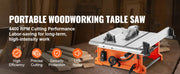 Load image into Gallery viewer, 【From China】Amocart Table Saw 10-inch 8-Amp 25-in Max Rip Capacity 40T Blade Portable Compact For Jobsite DIY Woodworking, Furn
