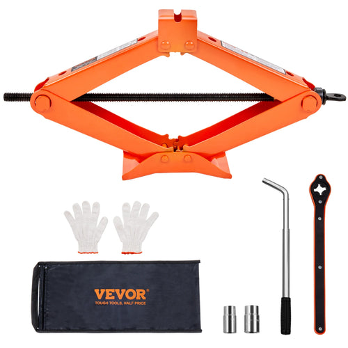 Amocart Scissor Jack 2.5Ton/5512 lbs Scissor Car Jack 3.7
